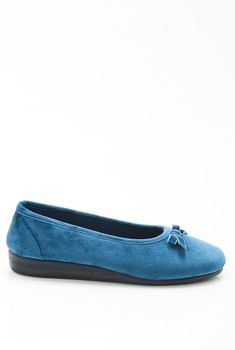 Ballerines aspect velours
