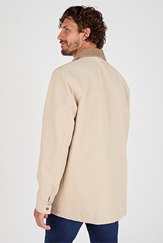 Blouson zippé col velours