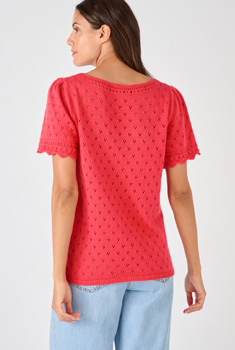 Pull jeu de maille fantaisie