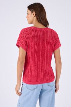 Pull à côtes fantaisie