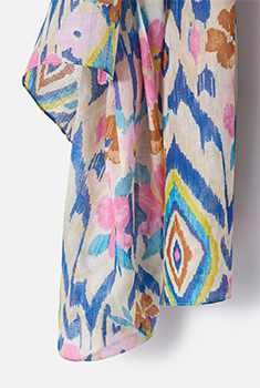 Foulard effet froissé imprimé