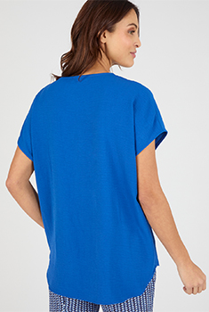 Blouse satinée effet reliefé