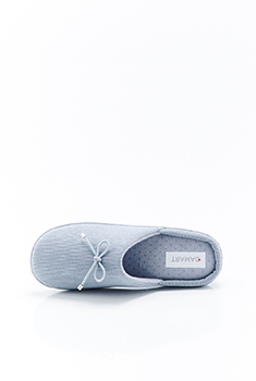 Mules emboîtantes en velours côtelé