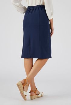 Jupe droite stretch