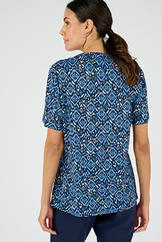 Chemisier maille crêpe stretch