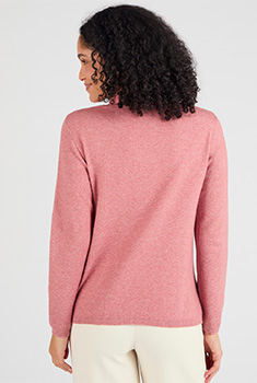 Pull col à volant mélange laine