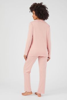 Pyjama maille côtelée