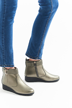 Boots compensés à boucle Amortyl