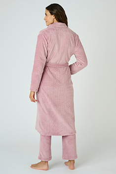 Robe de chambre Thermolactyl en maille reliéfée