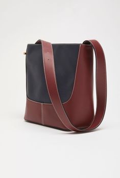 Sac forme seau bicolore