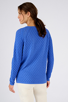 Pull ajouré à base de coton biologique