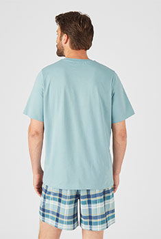 Pyjashort maille jersey pur coton peigné