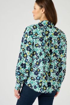 Chemisier fleuri pur modal