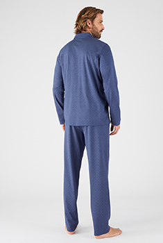 Pyjama boutonné maille jersey pur coton