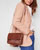 Sac en croûte de cuir motif animalier