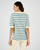 Pull col polo rayé