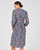 Robe boutonnée crêpe reliéfé