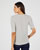 T-shirt maille rayures fantaisie