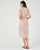 Robe boutonnée mélange lin