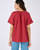 Blouse brodée en gaze de coton biologique