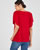 T-shirt maille texturée col fantaisie