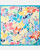 Foulard fleuri effet satiné