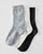 Lot de 3 paires de chaussettes unies maille laineuse Thermolacty