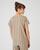 Tee-shirt en maille texturée rayée