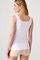 Débardeur pur coton peigné biologique et dentelle stretch