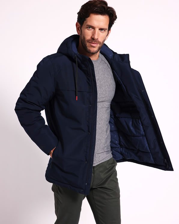 Parka à capuche déperlante Thermolactyl homme