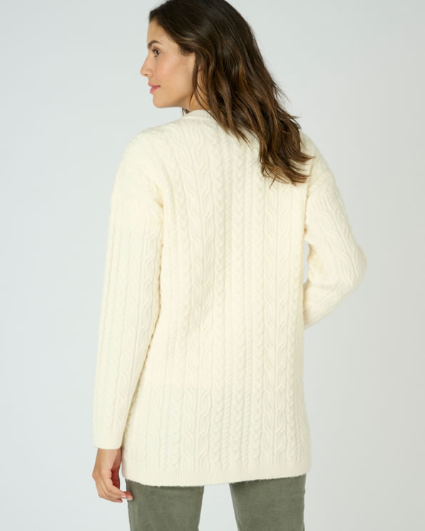 Gilet long à torsades Thermolactyl