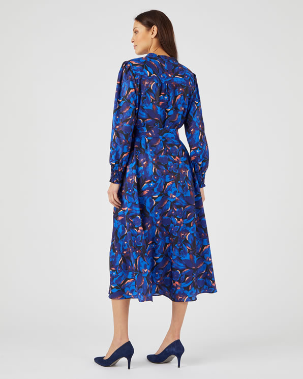 Robe-chemise fantaisie smockée