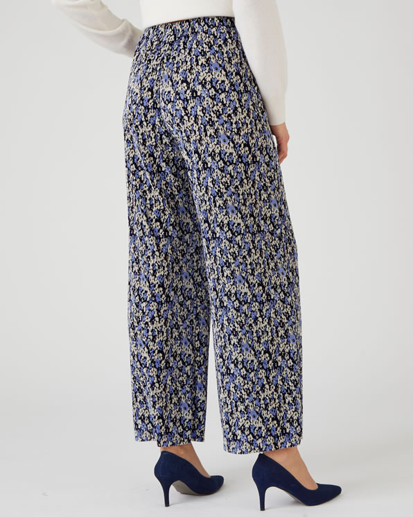 Pantalon 7/8ème maille plissée