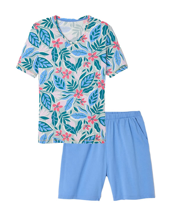 Pyjashort pur coton peigné