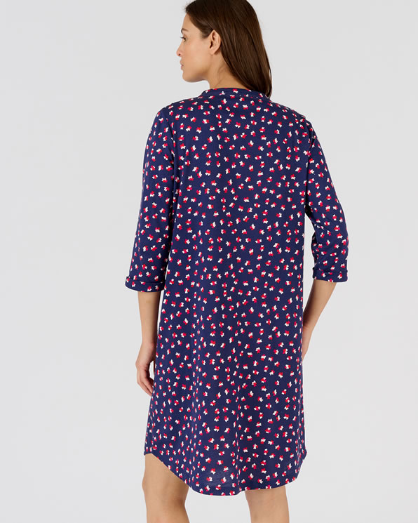 Chemise de nuit col tunisien