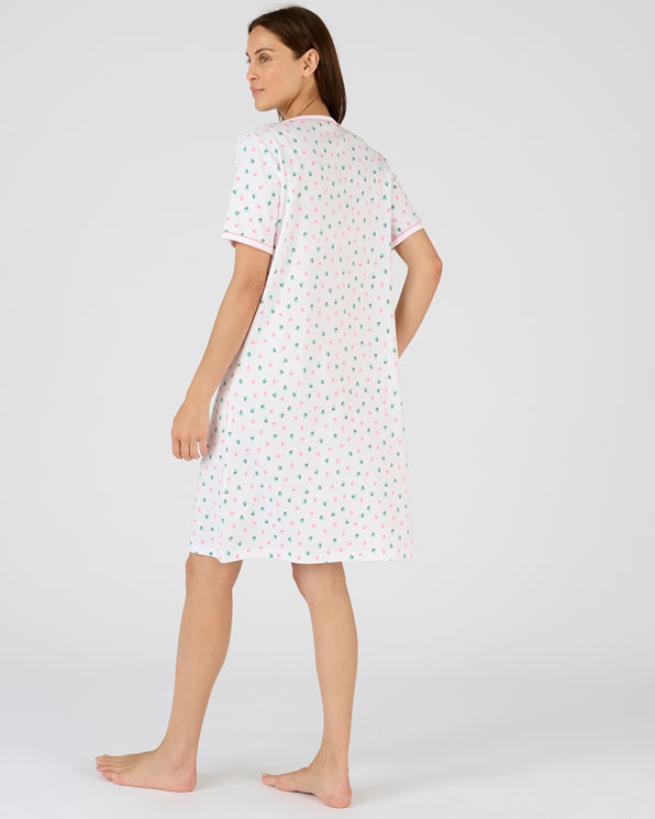 Chemise de nuit pur coton peigné