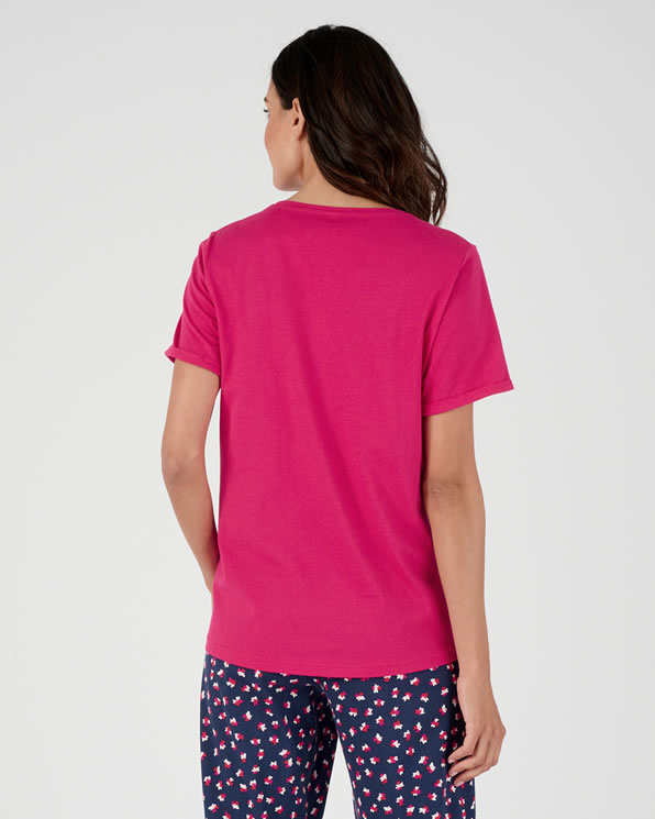 T-shirt de pyjama pur coton peigné
