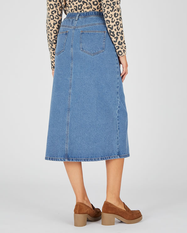 Jupe longue en jean