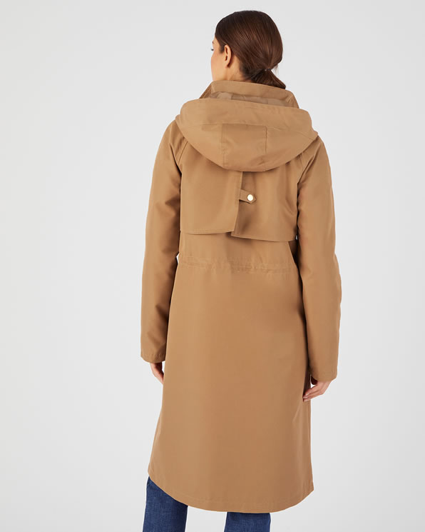 Parka longue esprit trench