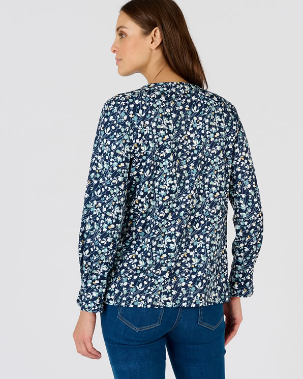 T-shirt maille chaude fleurie