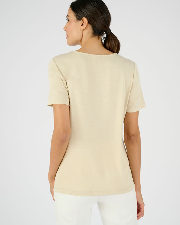 T-shirt maille brillante