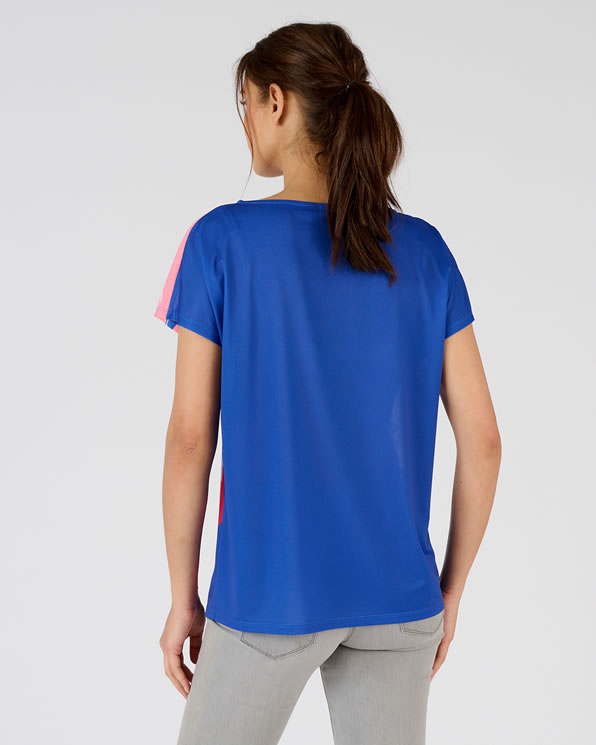 T-shirt crêpe imprimé fleuri devant