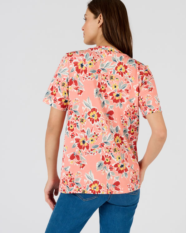 T-shirt fleuri *fibres viscose Lenzing™ EcoVero™