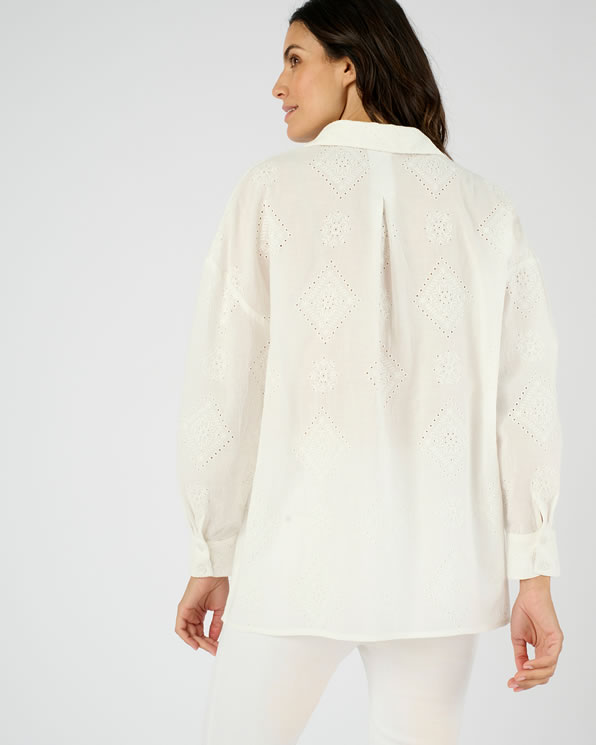Chemisier broderie anglaise