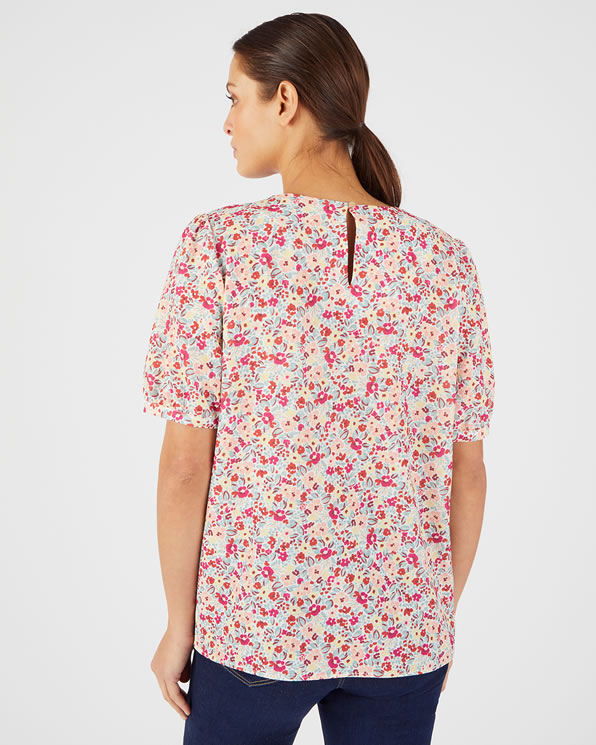 Blouse crêpe reliéfé stretch