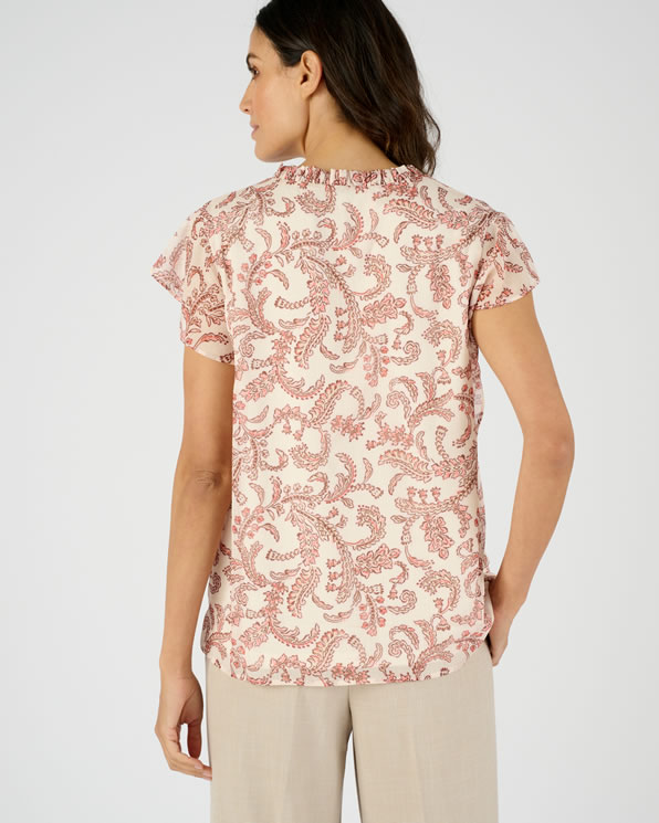 Blouse voile brillant