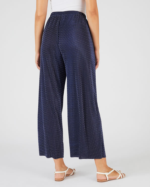Pantalon 7/8ème plissé permanent