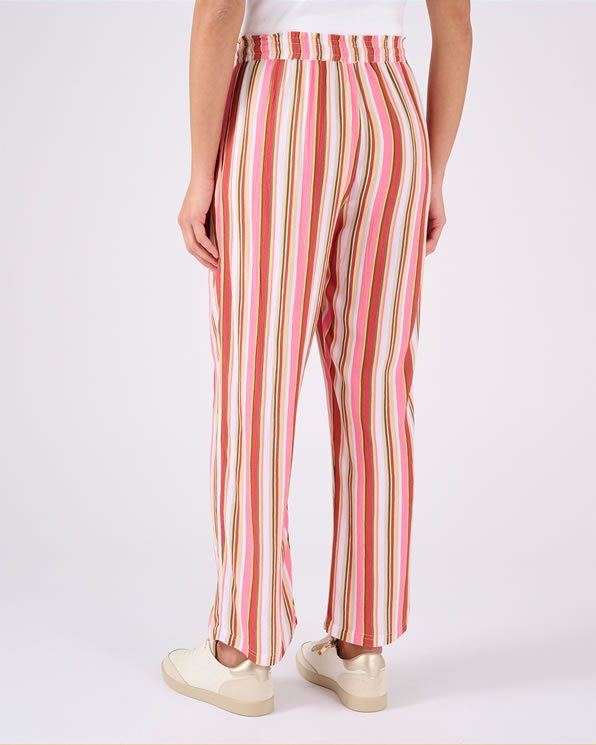 Pantalon 7/8ème tissu créponné pure viscose