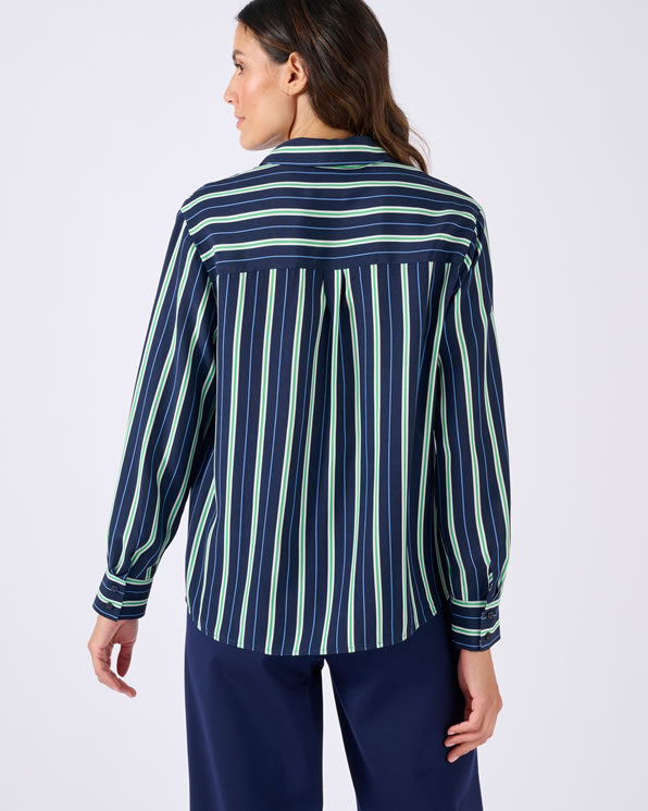 Chemisier rayé pure viscose