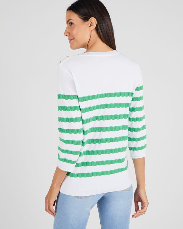 Pull marinière rayures fantaisies